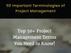 50 Important Terminologies of Project Management